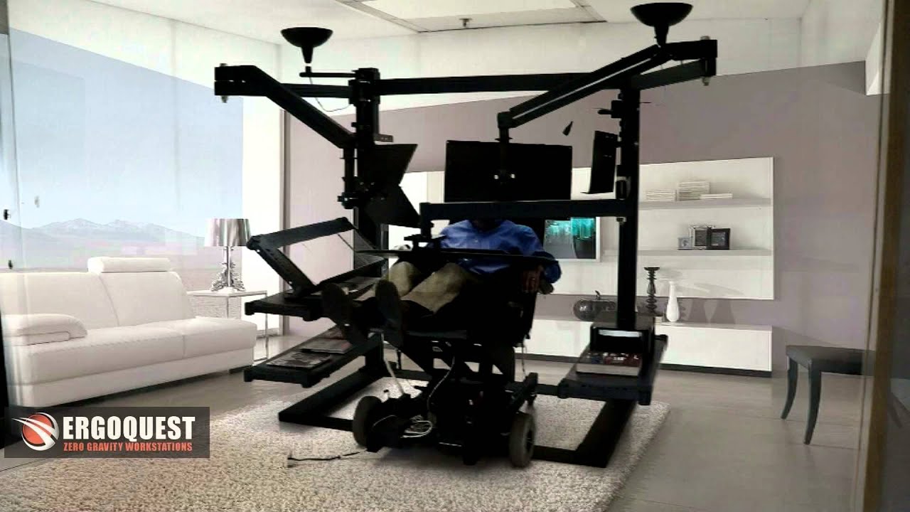 Recliner Workstation Desk