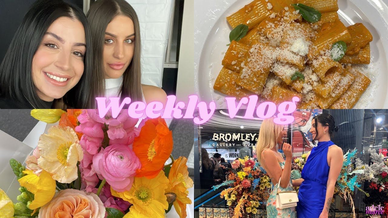 Weekly VLOG - the wedding, some tears, a cocktail party, flowers & a first date | Adele Maree