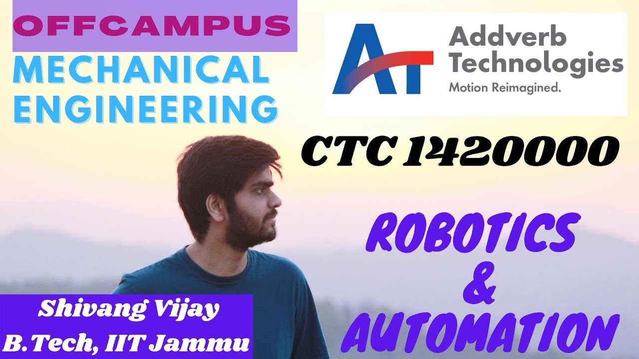 Offcampus Mechanical Engineering | Addverb Technologies | IIT Jammu | How to make career in Robotics