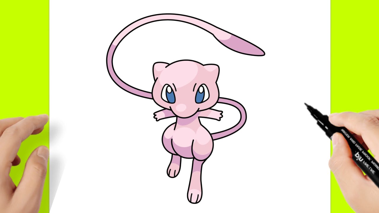 Como dibujar a Mew - Pokemon