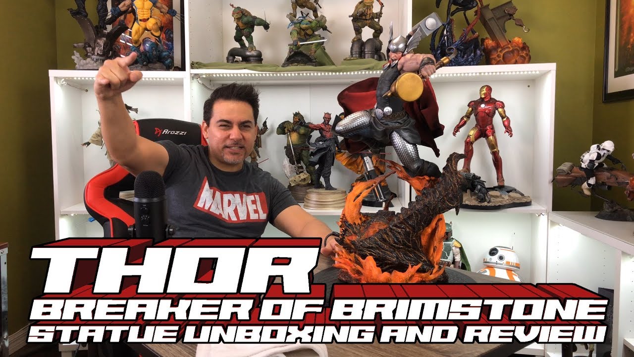 SIDESHOW THOR BREAKER OF BRIMSTONE STATUE UNBOXING AND REVIEW