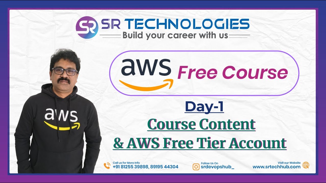 AWS Free Course | Day 1 | AWS Full Course Content Breakdown for Beginners | SR Tech Hub