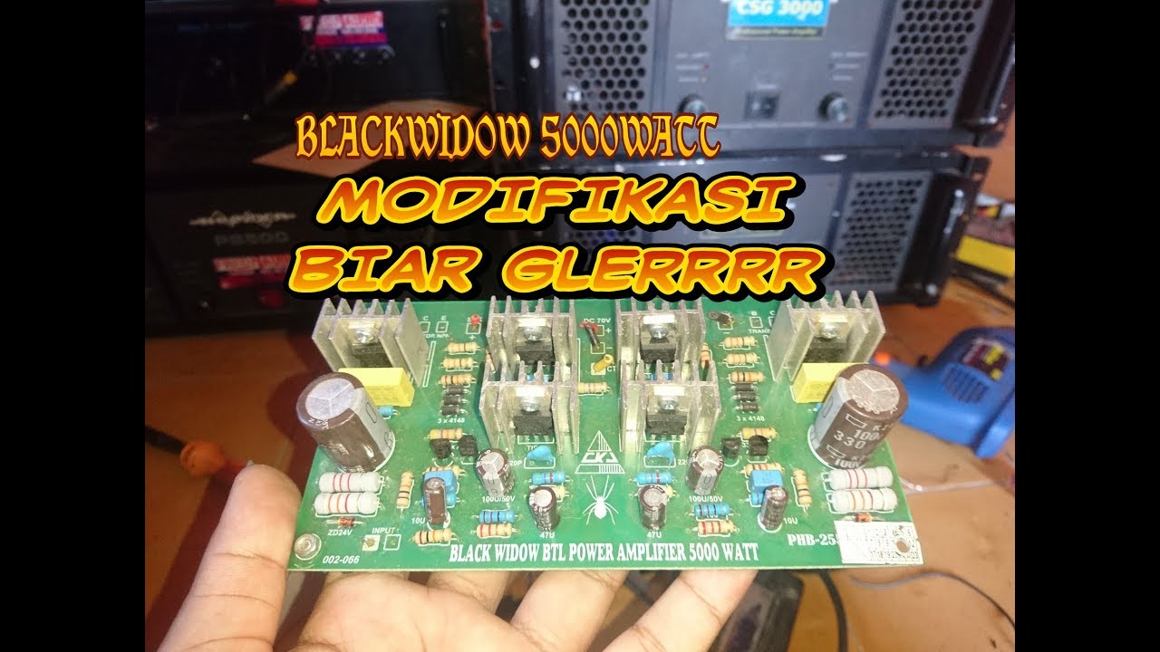 Modifikasi Power Blackwidow BTL 5000 WATT