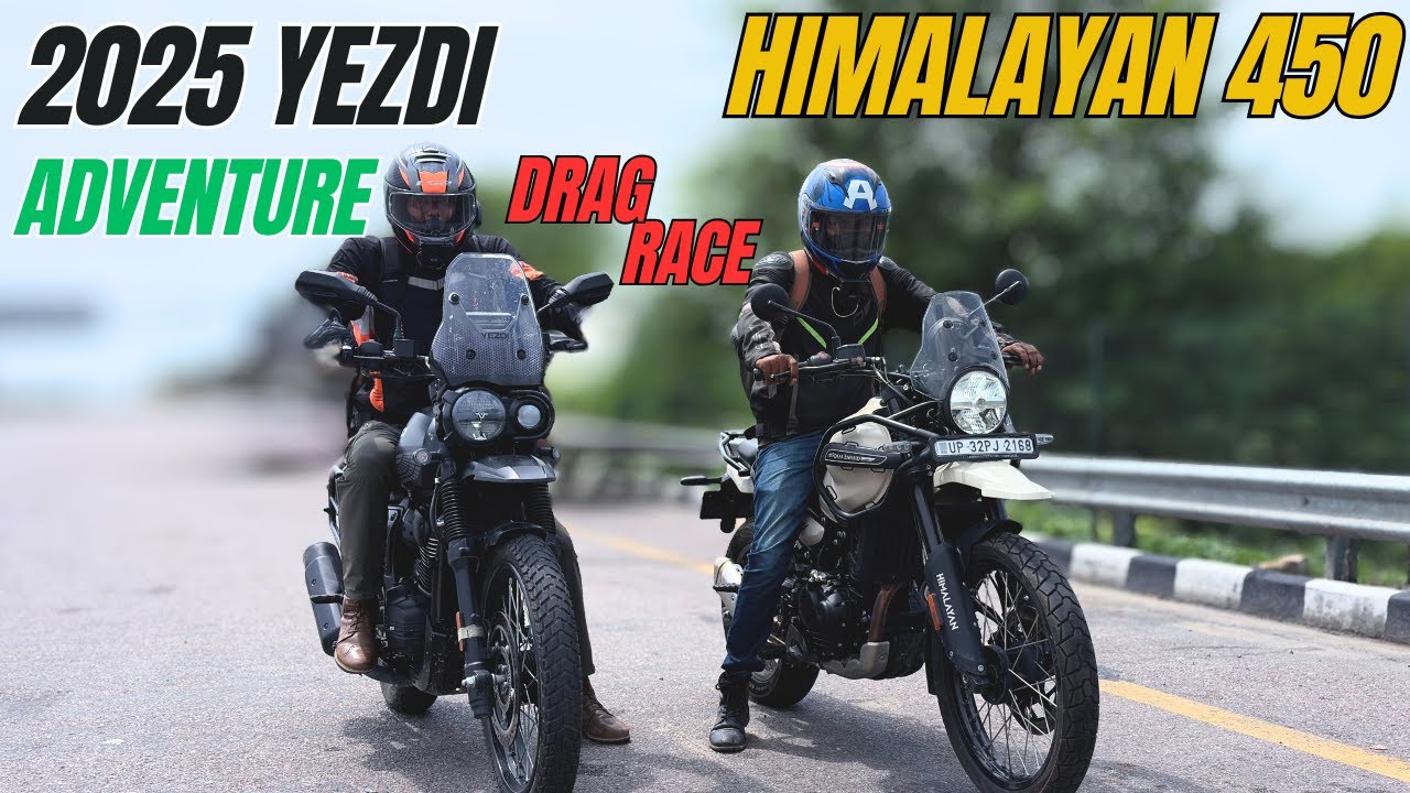 2025 Yezdi Adventure vs Himalayan 450 Race