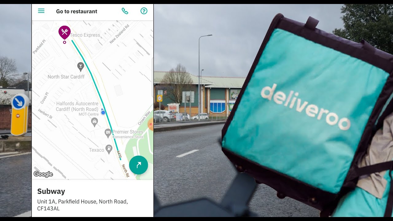 How to DELIVER ur 1st DELIVEROO order! Beginner App Tutorial