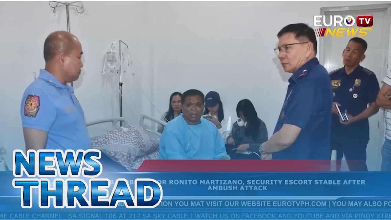 BAROBO MAYOR RONITO MARTIZANO, SECURITY ESCORT STABLE AFTER AMBUSH ATTACK