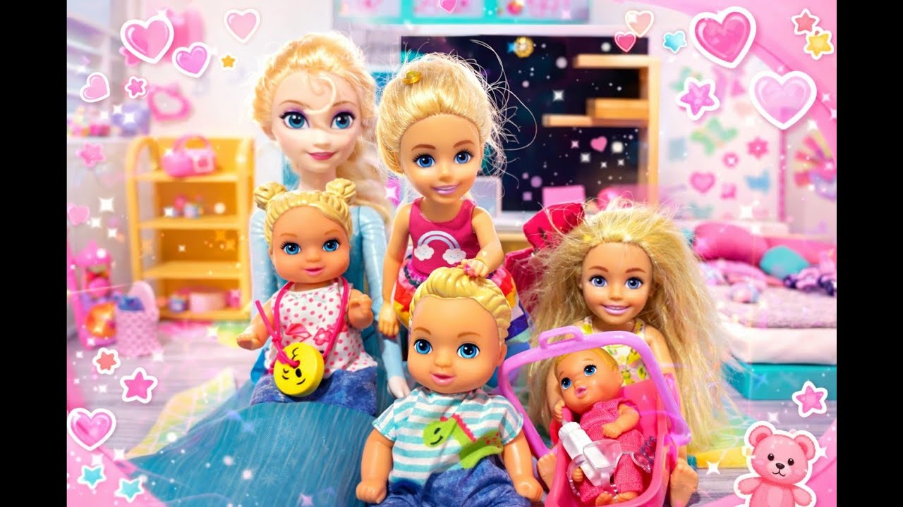 Babysitting Time! 💕 Elsa’s Babies at the Pool with Flopsie & Violet