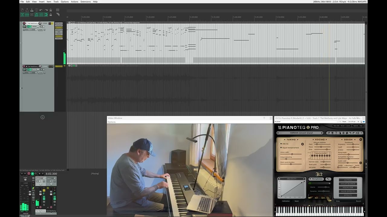 MIDI transcription of 