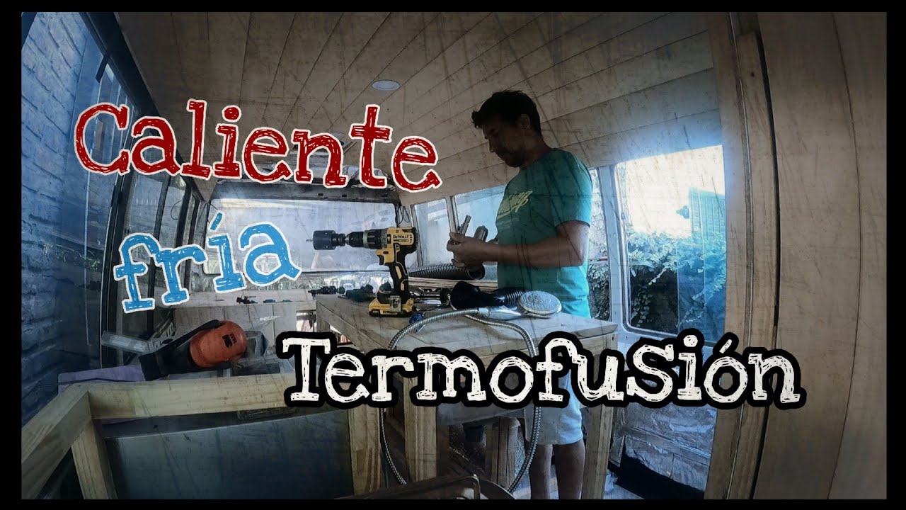 instalación 🔧 💦 Termofusión en un motorhome de agua fría / caliente + Bomba + Grifería +...