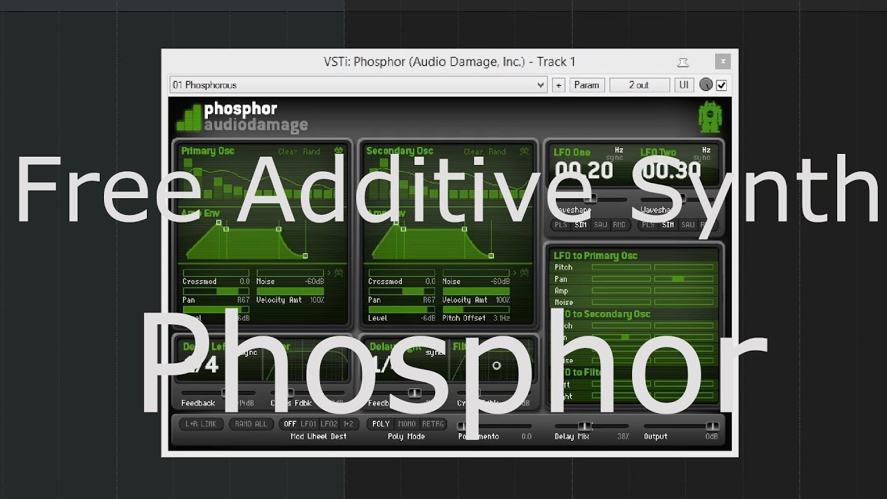 Free Synth - Audio Damage Phosphor  -  No Talking