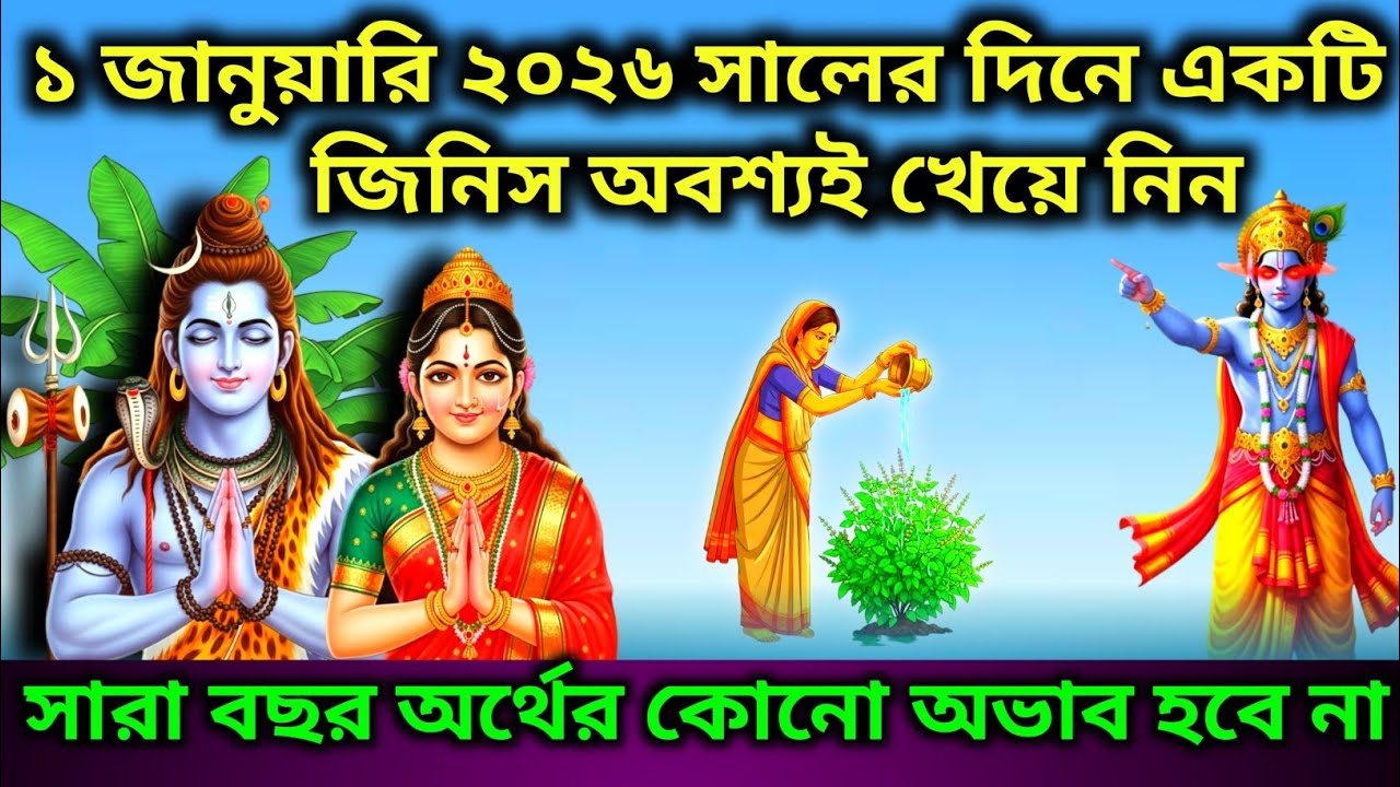 ১ জানুয়ারি ২০২৬ : নতুন বছরের দিনে এই একটি জিনিস অবশ্যই খেয়ে নিন | Vastu Tips Bangla 