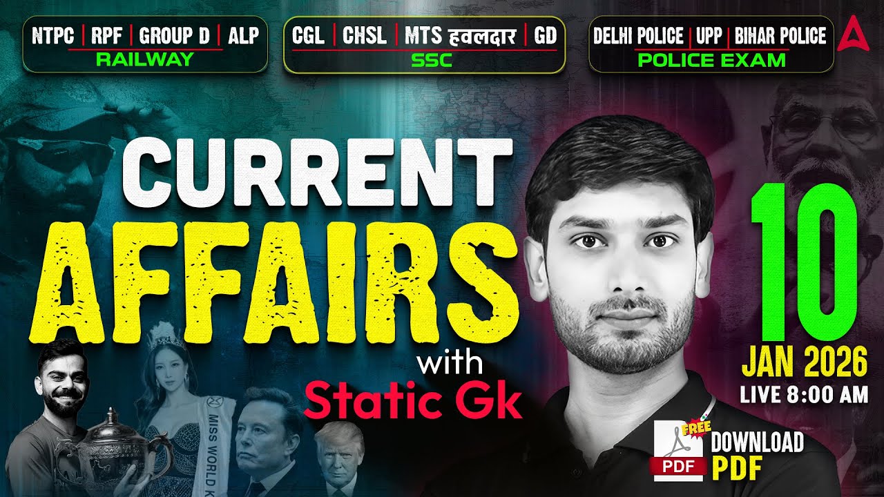 Current Affairs Today | 10 Jan Current Affairs 2026 | Daily Current Affairs by Ashutosh Sir