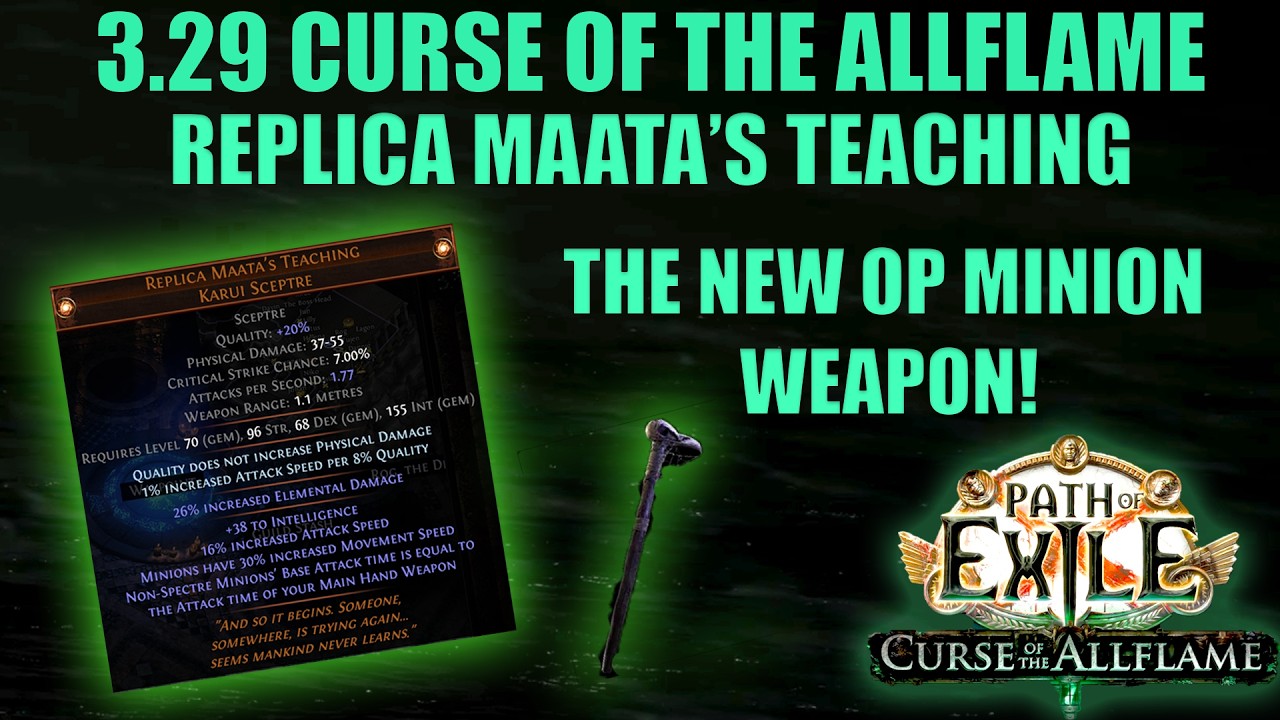 ❰Path of Exile 3.29 Curse of the Allflame❱ Глубокий разбор Replica Maata's Teaching! Это действит...