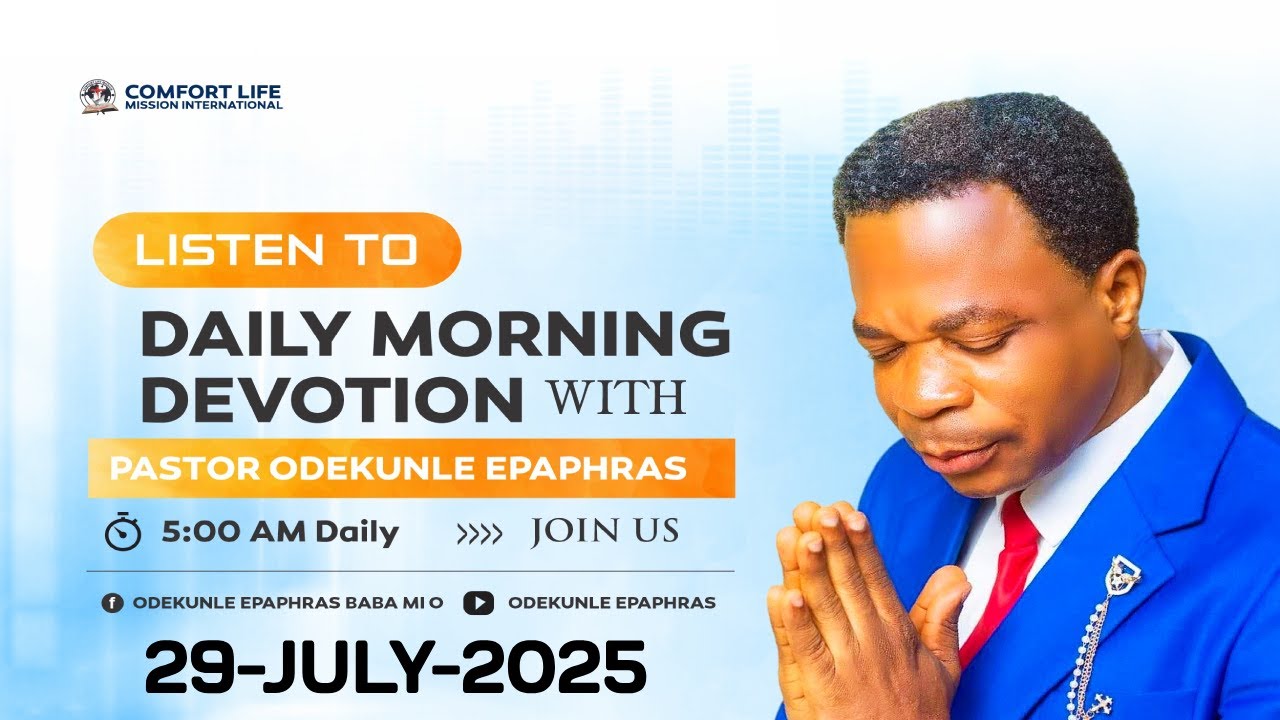 ONLINE RADIO BROADCAST WITH PASTOR ODEKUNLE EPAPHRAS _29-07-2025_