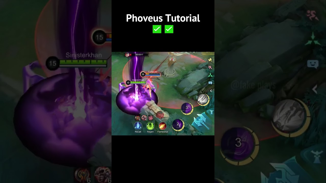 Phoveus Combo Tutorial ✅✅ | Fake Plays |