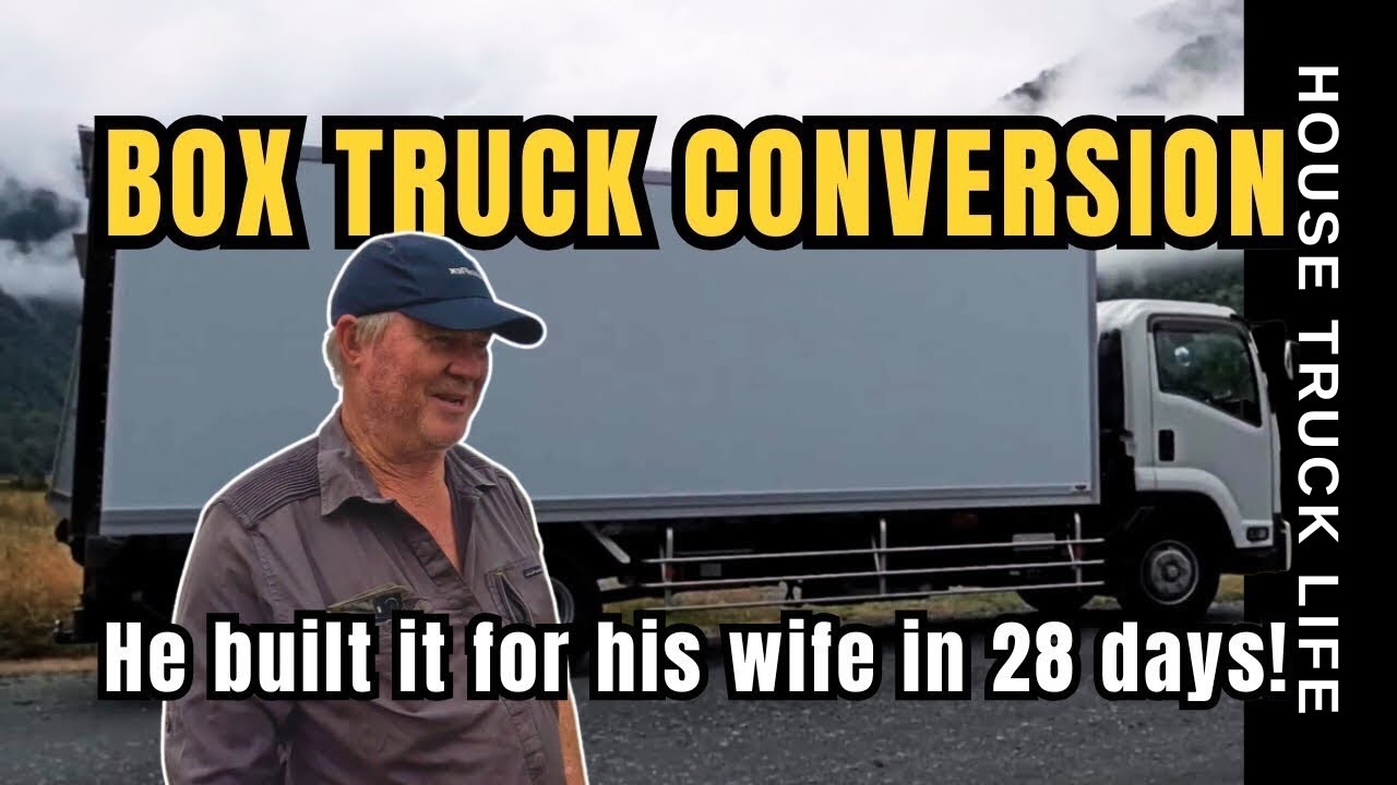 Переделанный в Stealth Box Truck Conversion Tour, офис и кемпер для жены с патио! #tinyliving #tr...