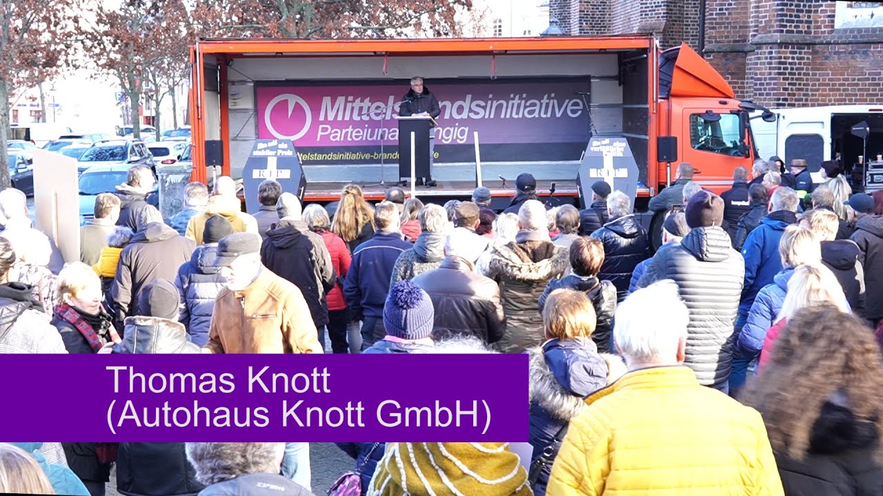 Redner Thomas Knott (Unternehmer aus Cottbus) / 25.11.2022