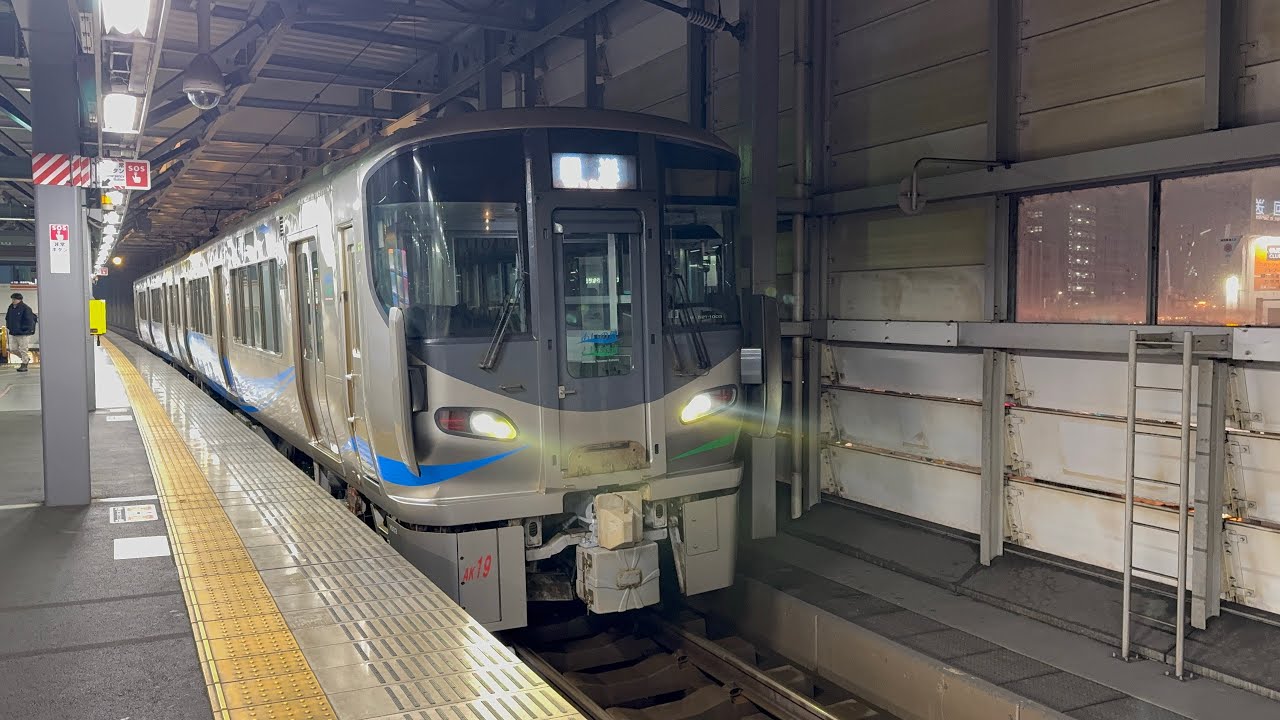 吹田出場と入場 回6223M 521系1000番台AK19編成 回6320M 521系U07編成 福井駅&敦賀駅にて