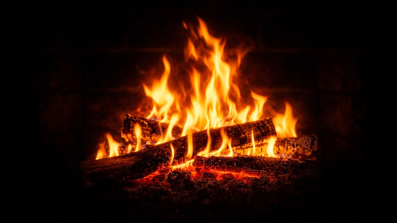 Cozy Fireplace Sounds for Sleep | Calm Fire Ambience (1 Hour)