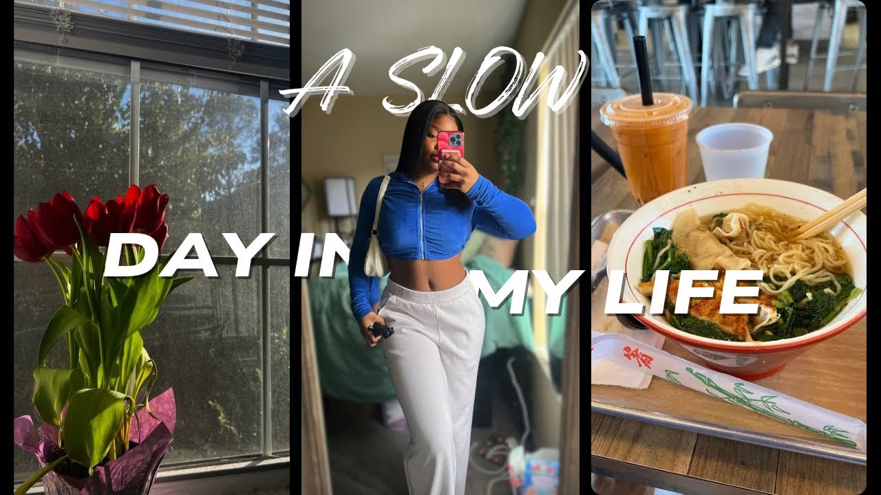 GETTING OUT OF A RUT | Slow Morning+Skin Care+ Outing+Shopping & more! 🫧🫶🏾🍜 #vlog #selfcare 