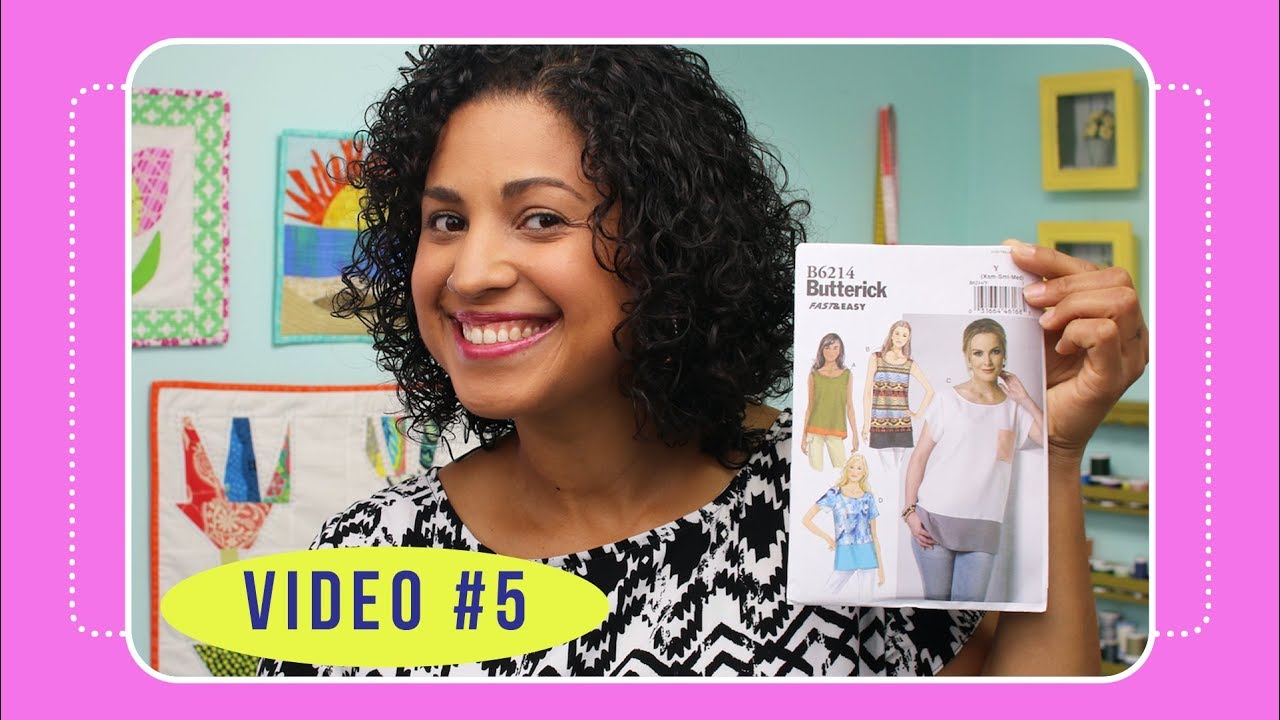 Butterick 6214 Sew Along with Crafty Gemini: Video #5: Cutting out fabric pieces