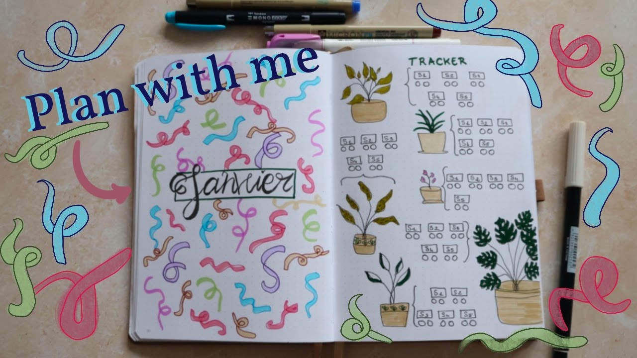 Bullet journal | Plan with me Janvier 2025