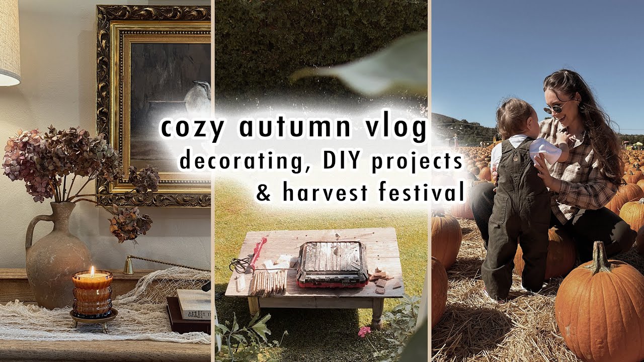 Уютный осенний видеоблог *украшение, проекты своими руками и праздник урожая* | MaCenna Lee