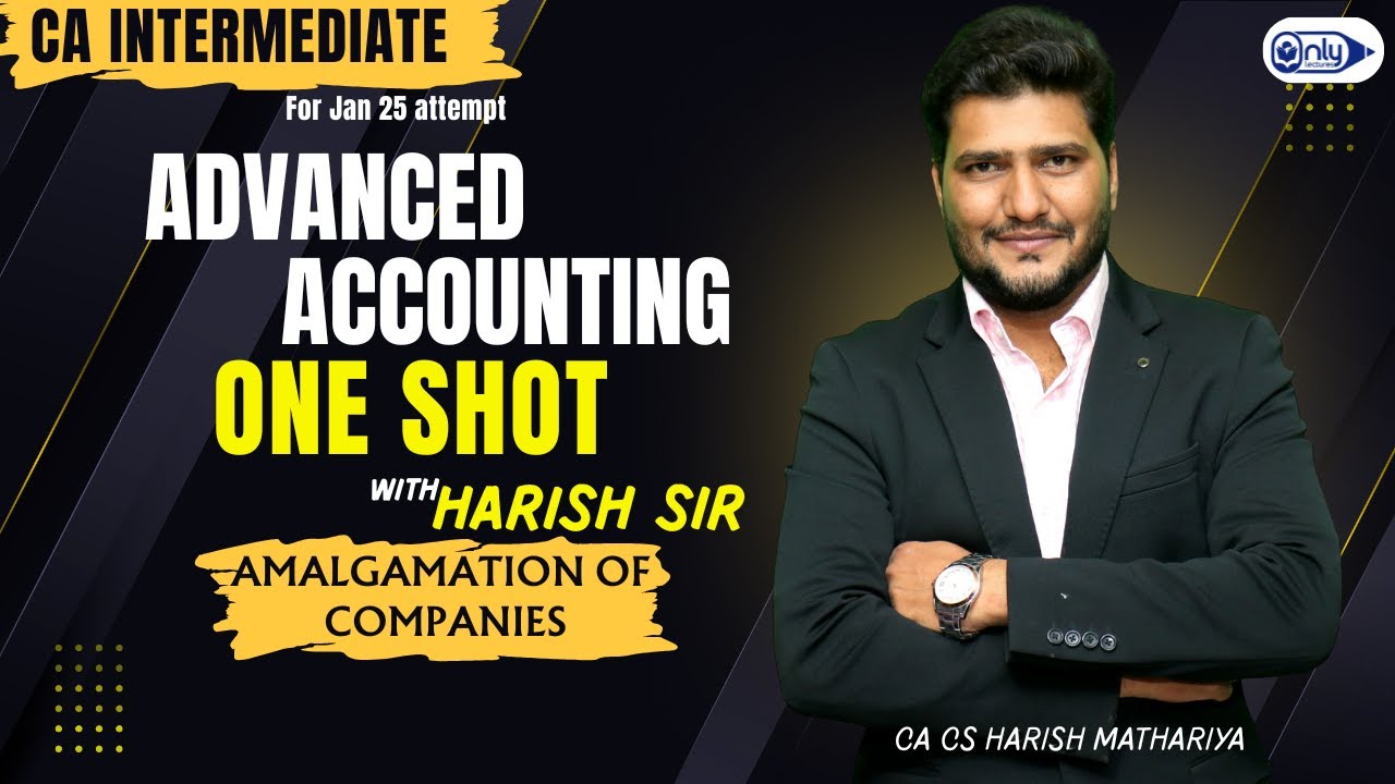CA Inter – Advanced Accounting | ONE SHOT  | By CA CS Harish A. Mathariya | Jan 2026 Attempt