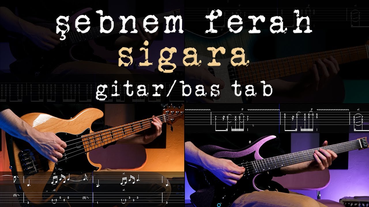 Şebnem Ferah - Sigara Gitar/Bas Cover | Nasıl Çalınır | TAB #şebnemferah #metintürkcan