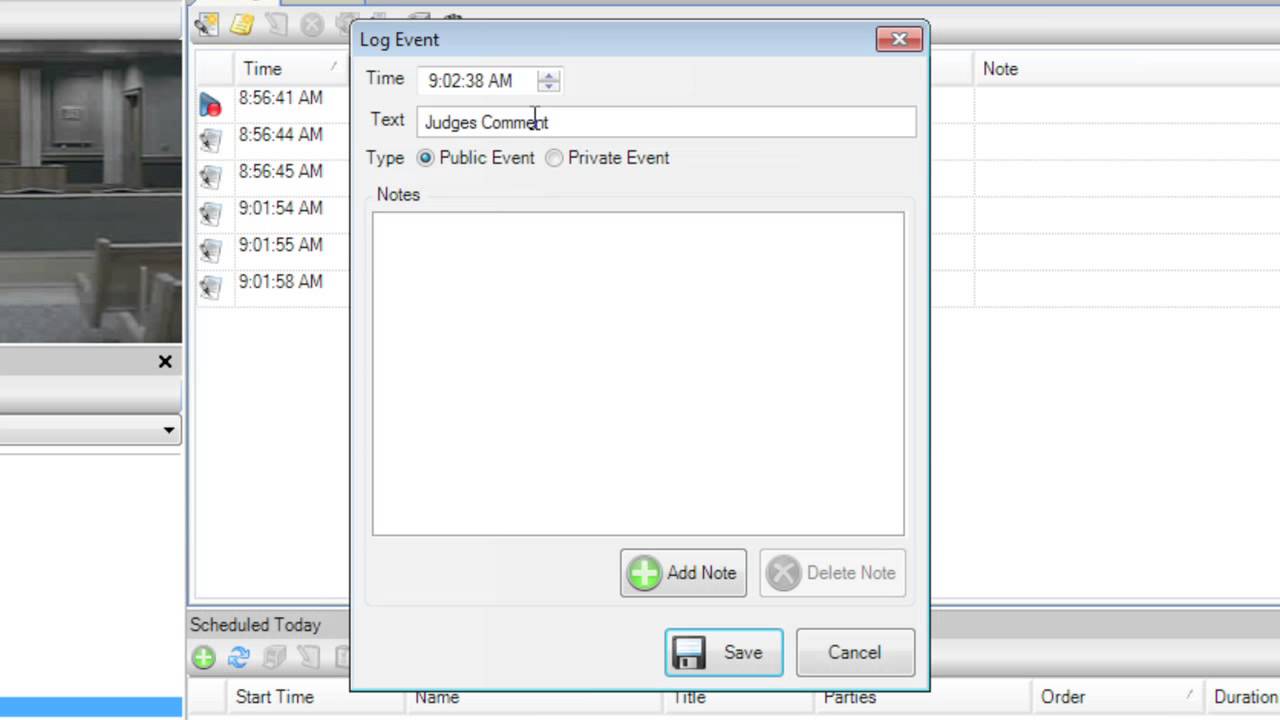 Adding a Generic Log Event