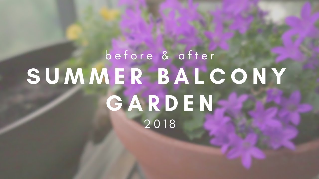 Before & After Balcony Garden  🌸 Toronto 2018 🌸Summer