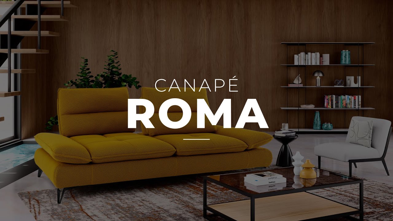Canapé ROMA - Lignes contemporaines et confort personnalisable