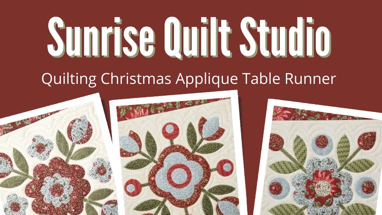 Quilting Christmas AppliqueTable Runner