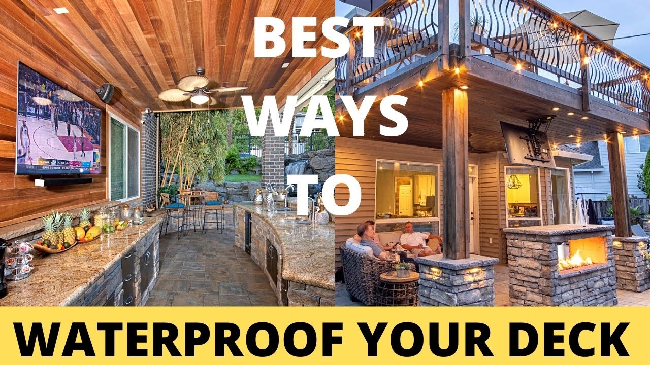 Deck Outdoor Living Space Under Deck IDEAS (Waterproof Cover)