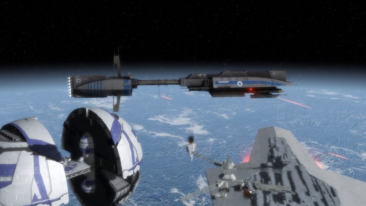 CIS Invasion Fleet VS Empire Fleet - Star Wars Empire At War Remake
