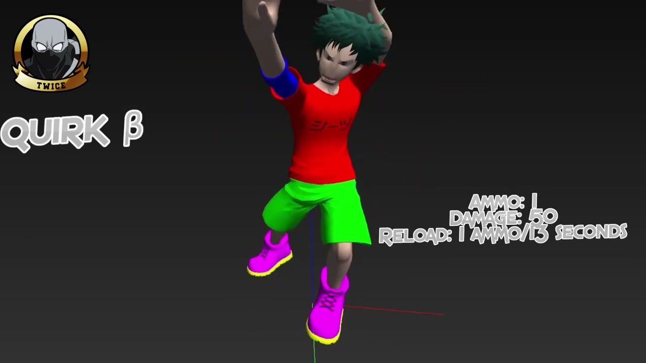 My Hero Ultra Rumble - 10 Datamined Character's animation moveset/kit