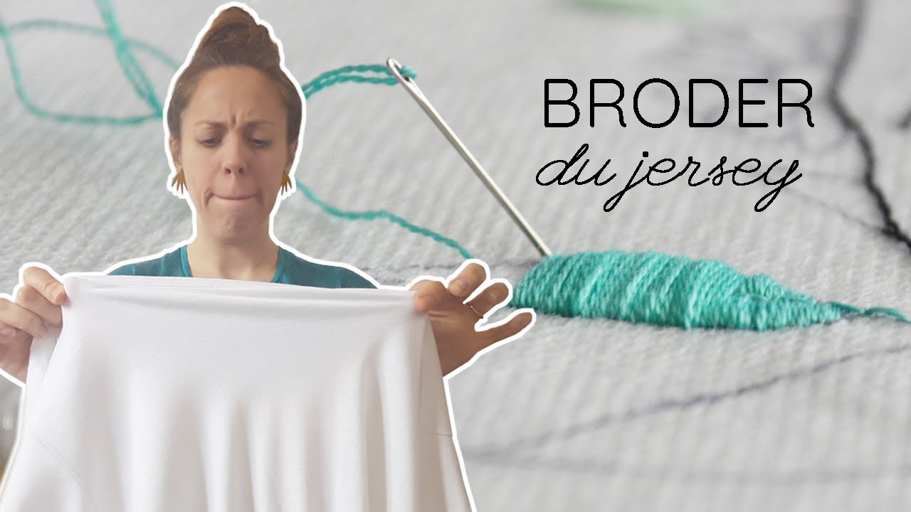 AU SECOURS! Broderie sur tissu élastique
