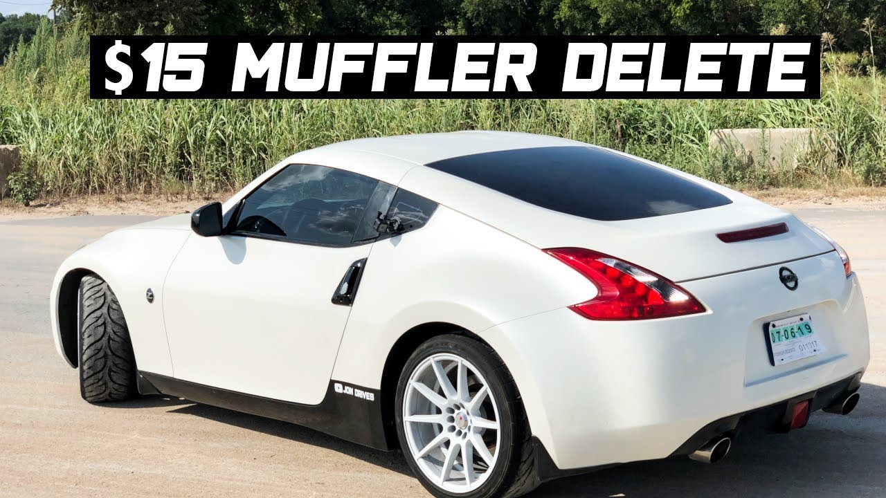 Nissan 370z Muffler Delete for ONLY $15 Exhaust Mod!