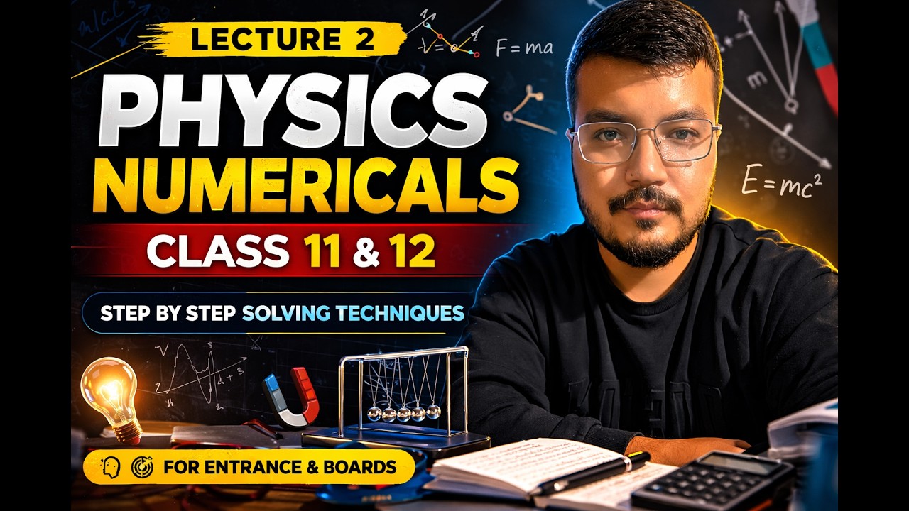 Start Physics Numericals Today | Lecture 2 | Class 11 & 12