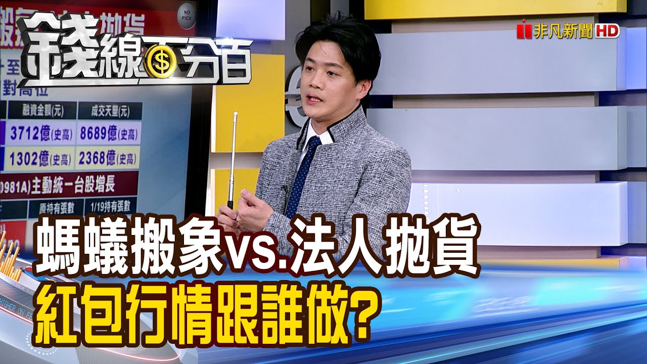 《螞蟻搬象vs.法人拋貨 紅包行情跟誰做?》【錢線百分百】20260123-10│非凡財經新聞│