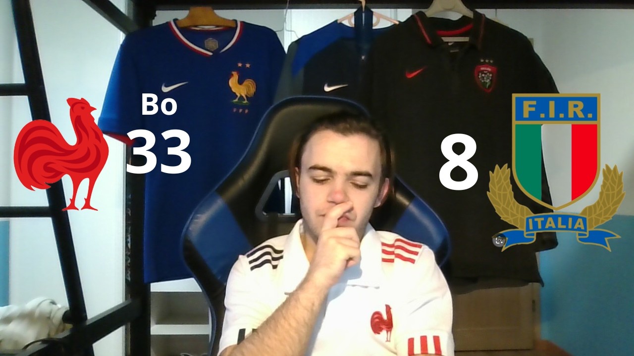 ça a été brouillon ( France 33 - 8 Italie )