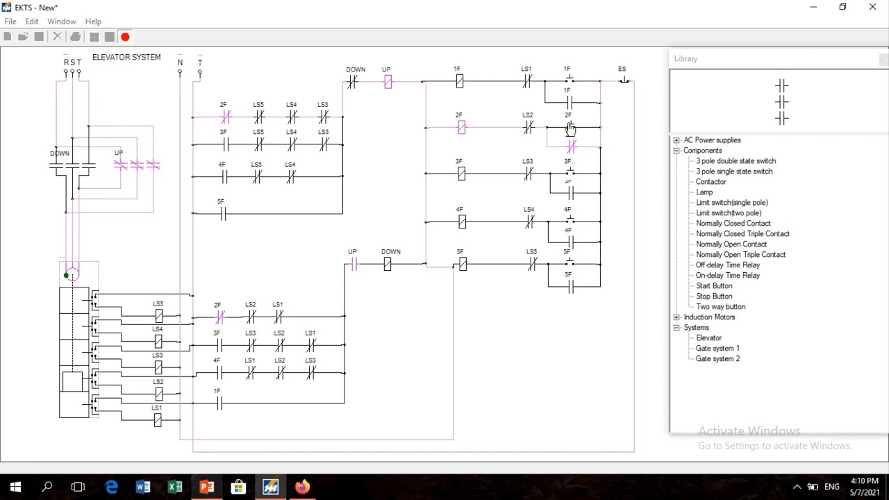 Elevator system ekts simulator
