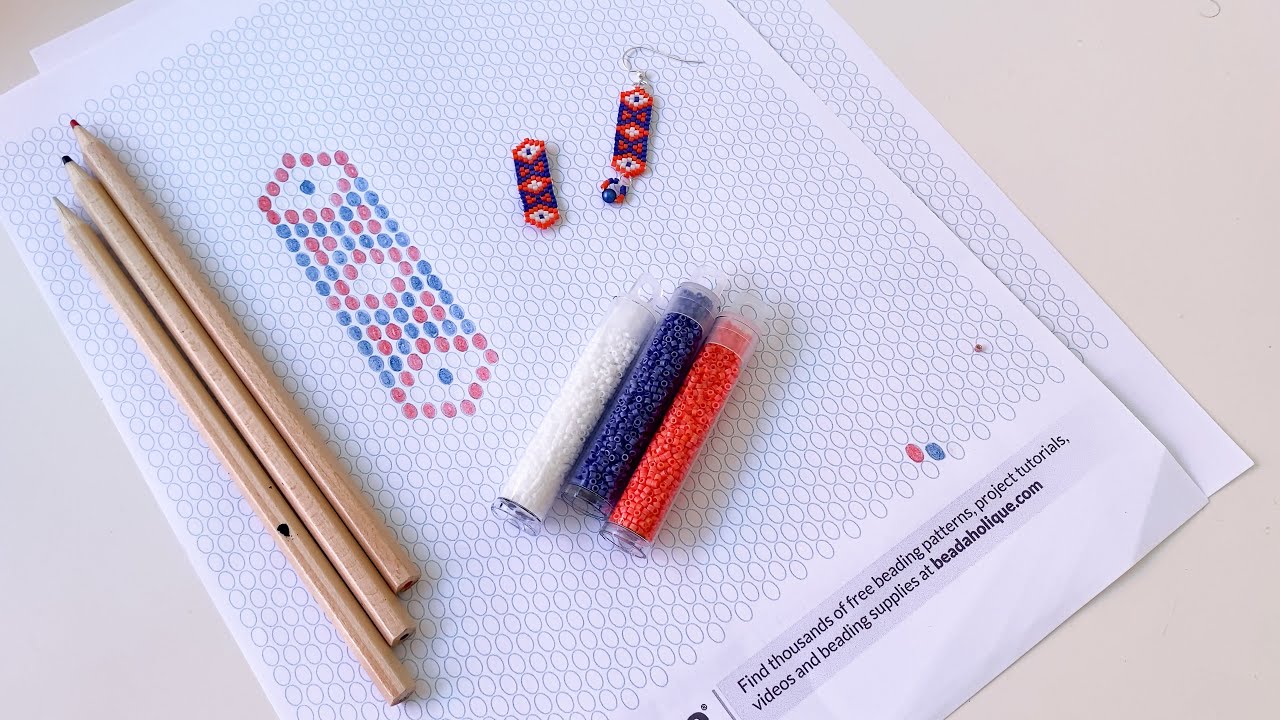 How to Make a Peyote Bead Weaving Pattern Using Pattern Grid Paper