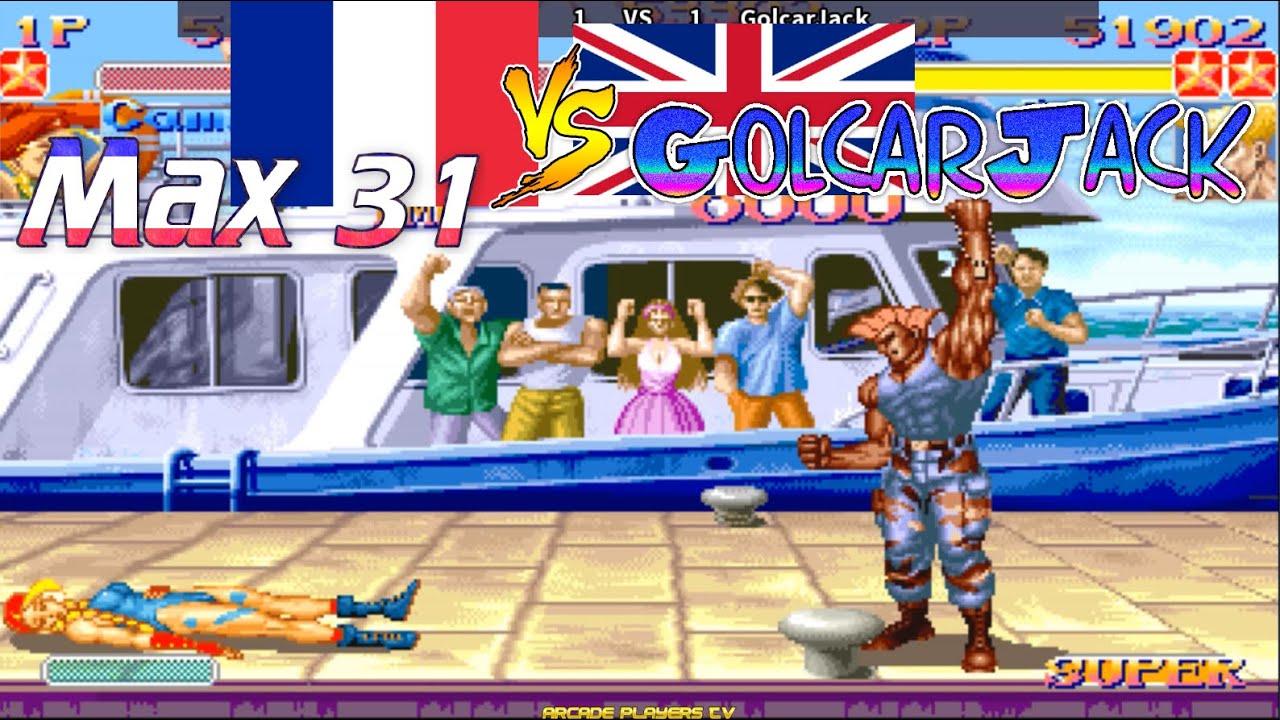 슈퍼 스트리트 파이터 2 터보 ➤ Max 31 (France) vs GolcarJack (UK) Super Street Fighter 2 Turbo