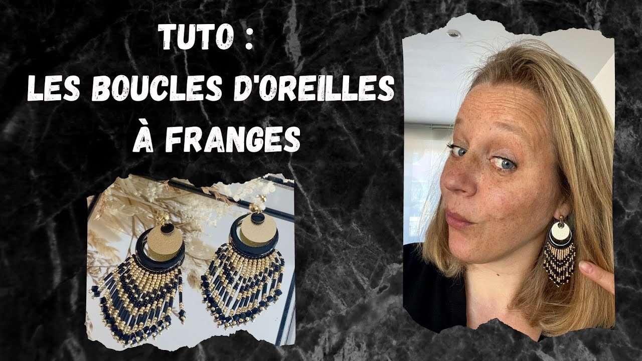 Tuto Bijoux : Les boucles d'oreilles à Franges en perles Miyuki
