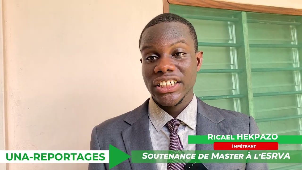 Soutenance de la première promotion de Master à ESRVA