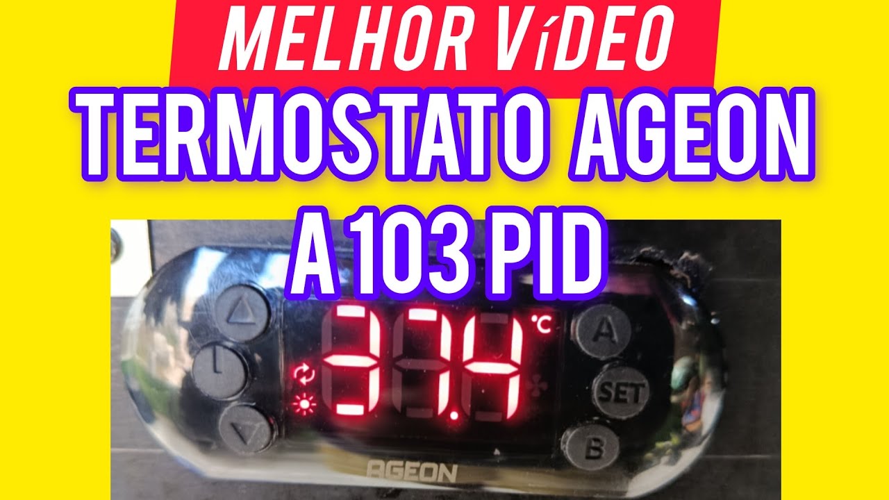 Como PROGRAMAR TERMOSTATO AGEON A 103 PID fácil 