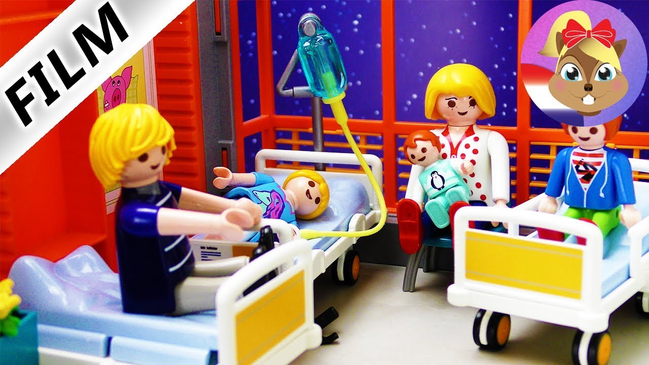 Playmobil Film Nederlands | EEN NACHT IN HET ZIEKENHUIS MET DE FAMILIE VOGEL | Allemaal gewond