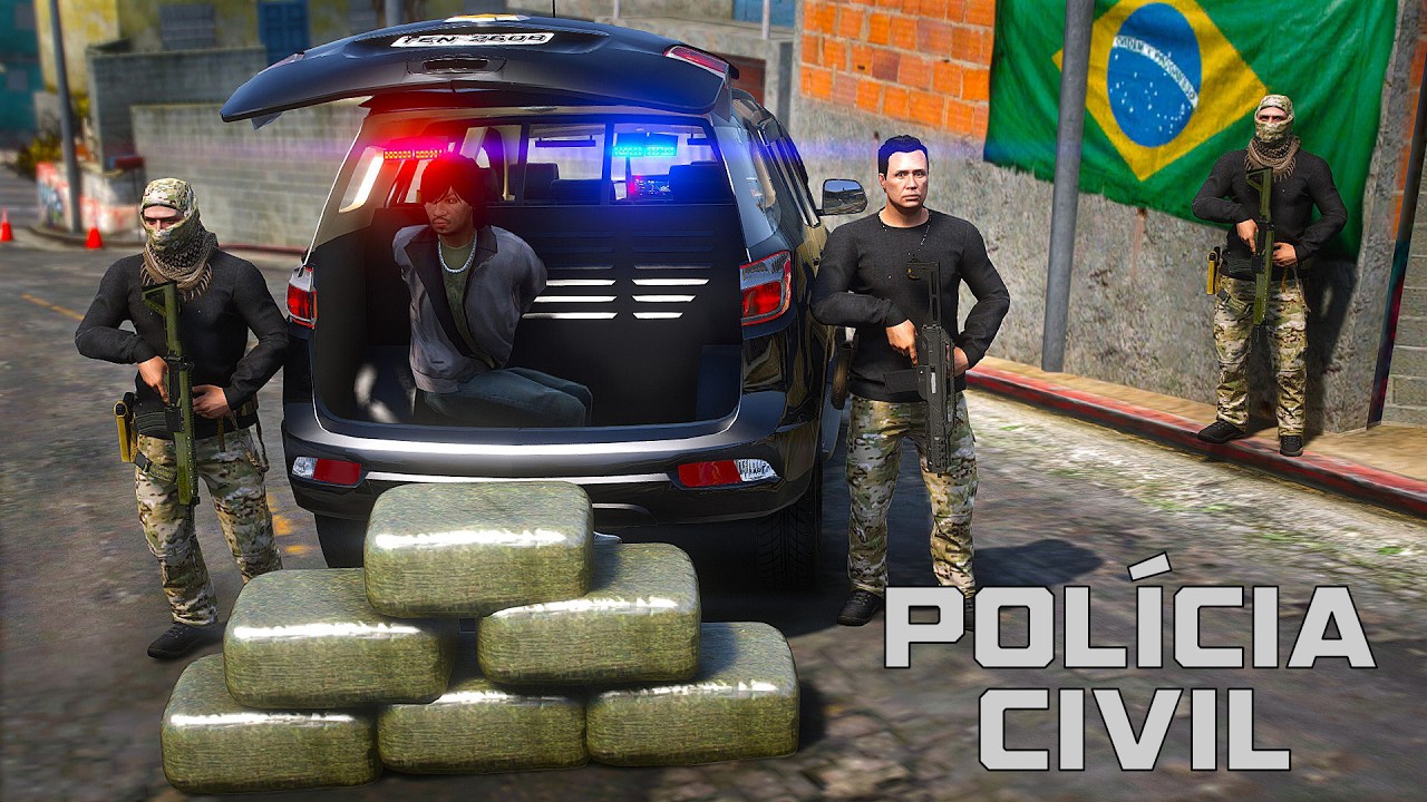 OPERAÇÃO DA POLÍCIA CIVIL TERMINA EM TROCA DE TIROS | GTA 5 POLICIAL