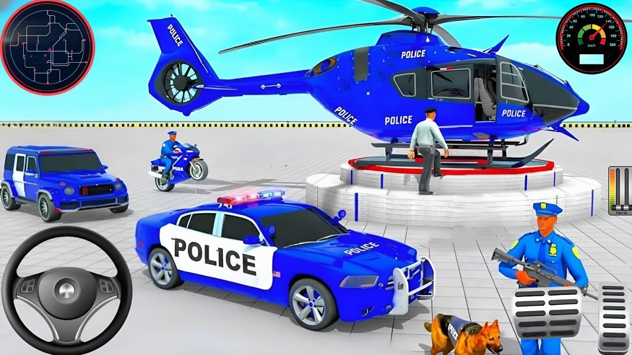 Police Car Chase Simulator 3D Game - Real Cop Cars Driving Simulator 2025 - Android GamePlay